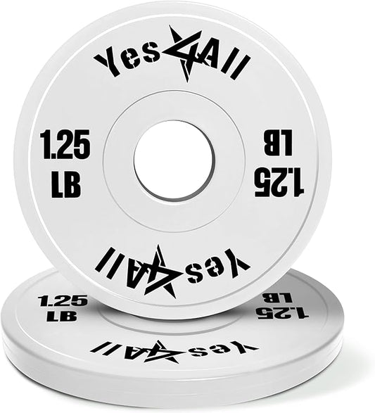 Yes4All Fractional Weight Plates Set of 6 1.25LB 2.5LB 2.5LB 5LB 5LB Pair