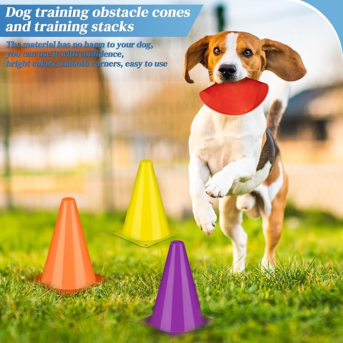 Jenaai 126 Pcs Training Plastic Cone Set 30 Pcs 96 Pcs