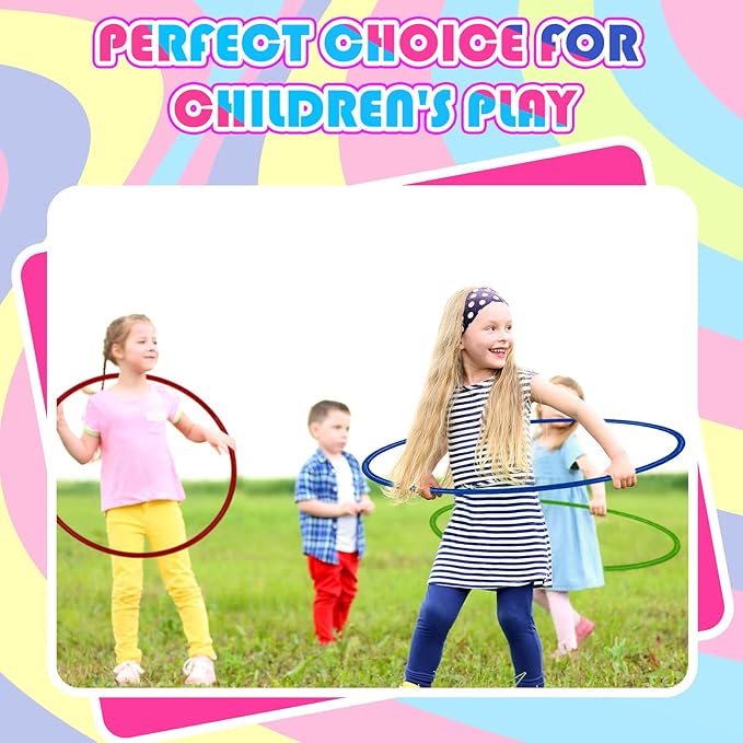 Syhood Glitter Plastic Exercise Hoop Fitness Circles Fitness