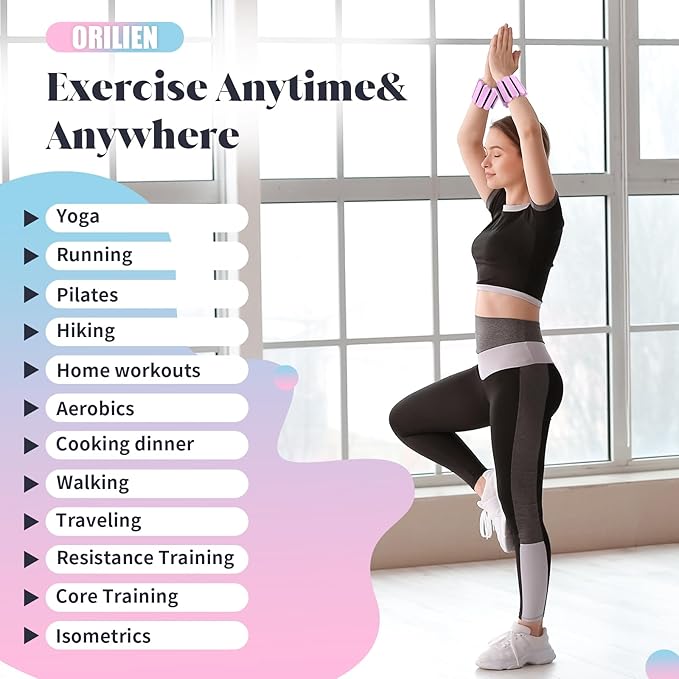 Wrist & Ankle Weights for Women Men 2 (1Lb (1Lb Each)