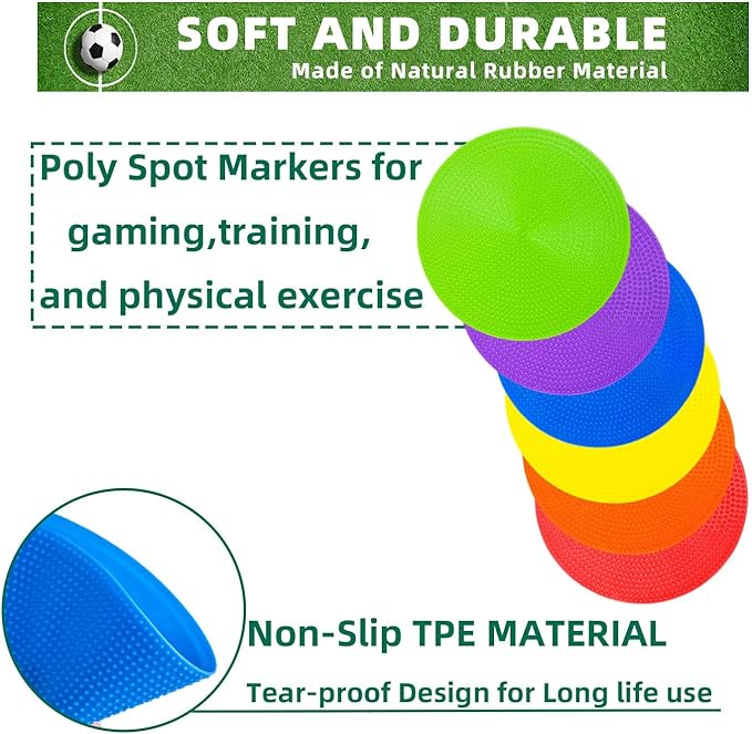 Spot Markers 4.72inch & 10inch Non Slip Rubber