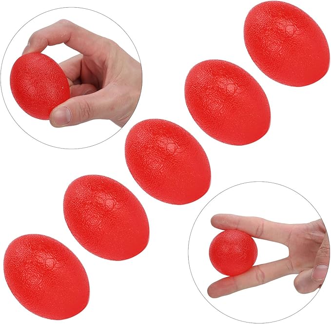 Sonew 5pcs Silicone Grip Ball Egg-Shaped Wrist Exercise