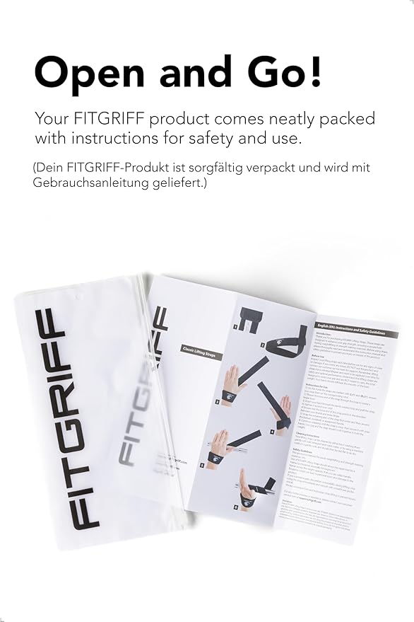 Fitgriff® Lifting Wrist Straps for Weightlifting