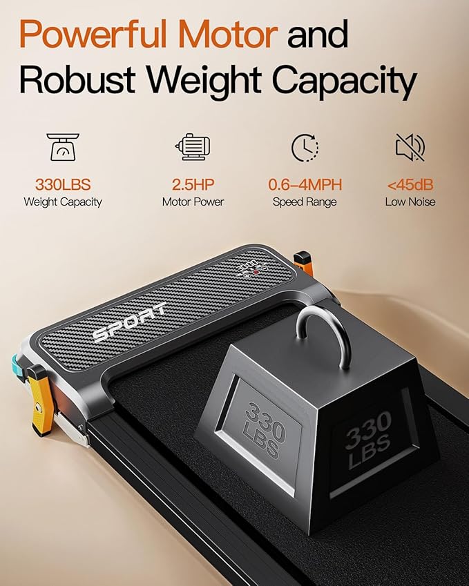 Versatile Walking Pad Treadmill with Incline - Dual-Sided Under Desk Treadmill with Foot Massage,2 in 1 Walking Pad for Home/Office, Portable Compact Treadmills with 330LBS Weight Capacity