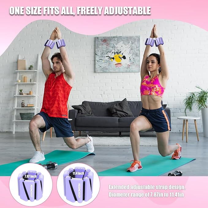 Wrist Ankle Weights Bangles 2lb for Women 2)