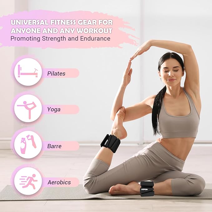 Wrist Ankle Weights for Women Set of 2 2 lbs/4 lbs/4 lbs