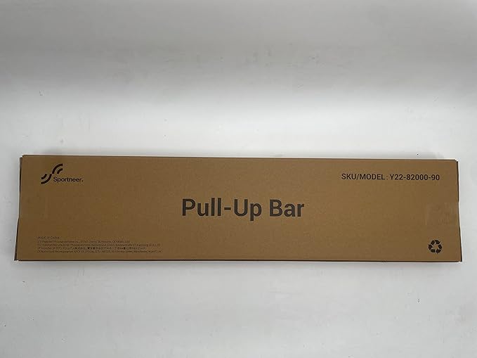 Sportneer Pull Up Bar: Strength Training Chin up Bar without Screws - Adjustable 29.5''-37'' Width Locking Mechanism Pull-up Bar for Doorway - Max Load 440lbs for Home Gym Upper Body Workout, Non-slip