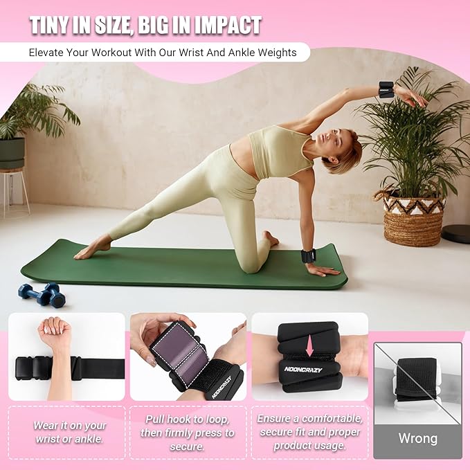 Wrist Ankle Weights Bangles 2lb for Women 2)