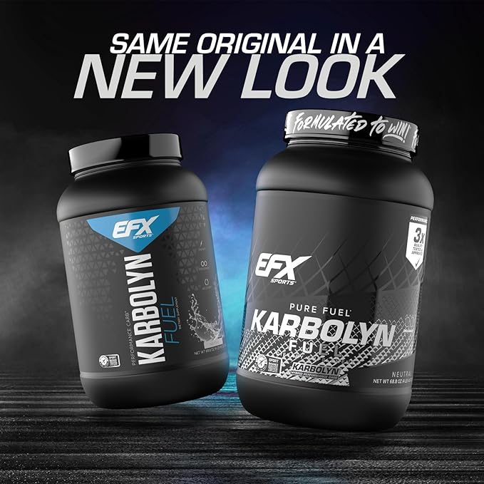 EFX Sports Karbolyn Fuel | Fast-Absorbing Carbohydrate Powder | Carb Load, Sustained Energy, Quick Recovery | Stimulant Free | 39 Servings (Neutral)