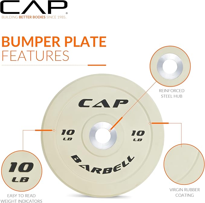 CAP Barbell Rubber Olympic Bumper Plate