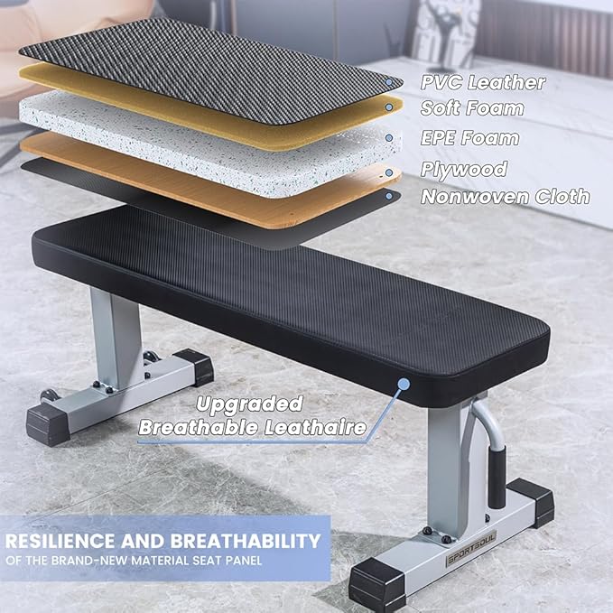 Flat Weight Bench Heavy Duty Fitness Bench