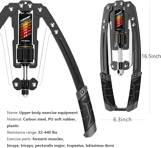 EAST MOUNT Twister Arm Exerciser - Adjustable 22-440lbs
