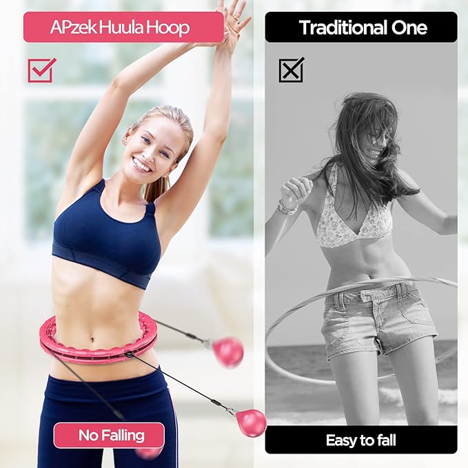Weighted Exercise Hoop Plus Size 32 Detachable 2 in 1 Abdomen