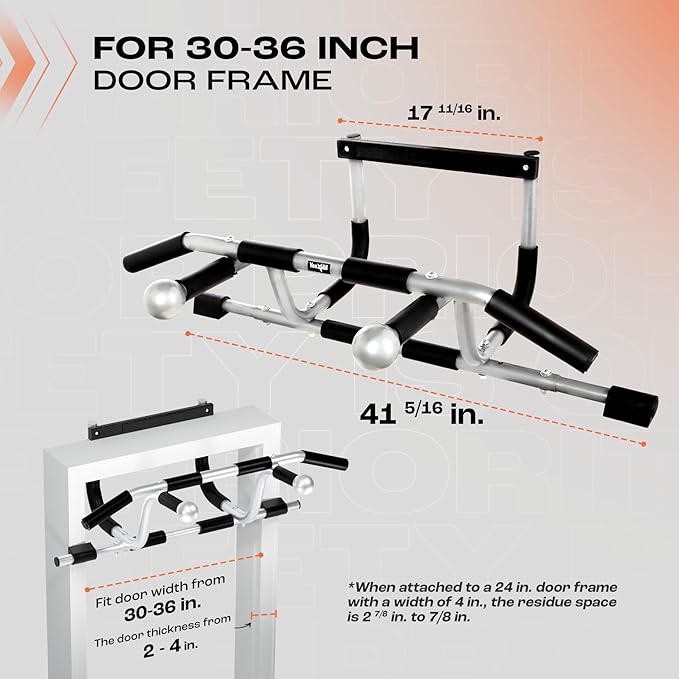 Yes4All Heavy Duty Pull Up Bar for Doorway