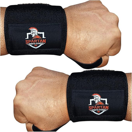 Spartan Sports Fitness Weightlifting Wrist Wraps 18" Professional Quality Wrist Support with Heavy Duty Thumb Loop - Best for Powerlifting Competition, Strength Training, Bodybuilding.