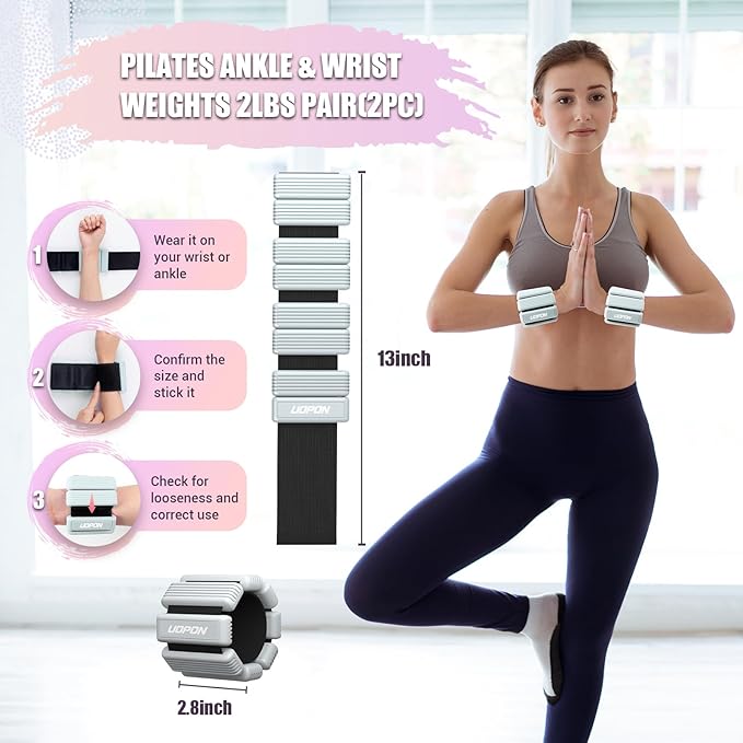 Wrist Weights for Women Set of 2 1 lbs
