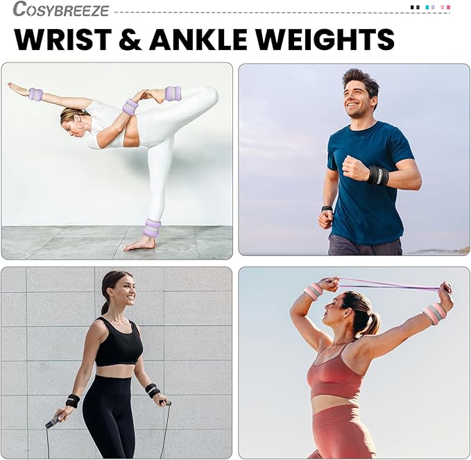 Ankle Weights for Women Men 1 2 3 4 6 6 8 8 10 10 LBS