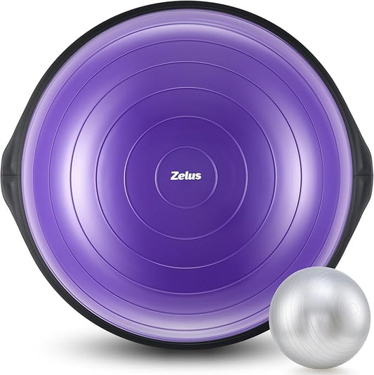 ZELUS 25in. Balance Ball 1500lb Inflatable 2 Bands,