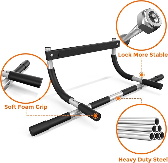 ONETWOFIT Pull Up Bar for Doorway