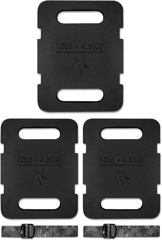 Yes4All Adjustable Ruck Plate with Straps for Rucking 10LB to 40LB