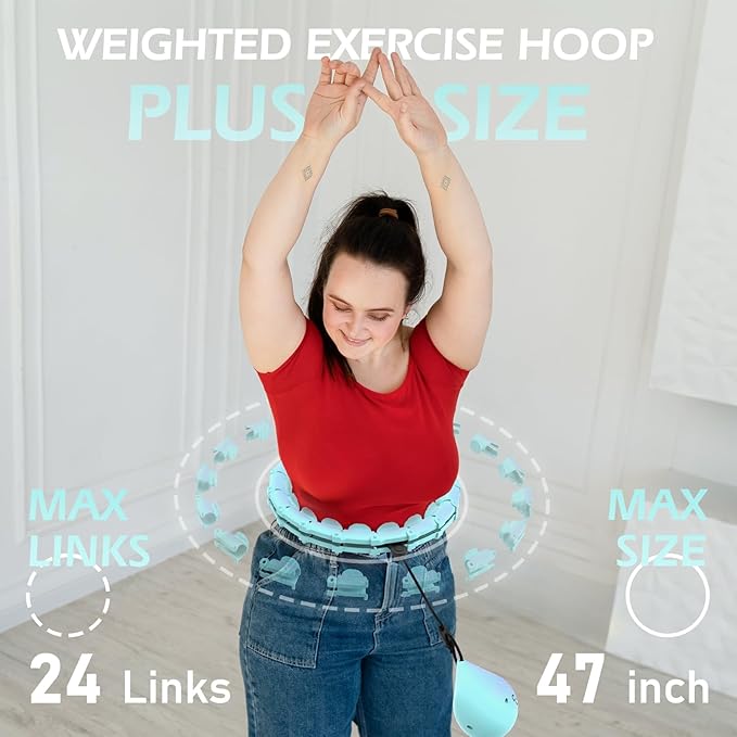 Weighted Hula Circle with 24 Links for Adults