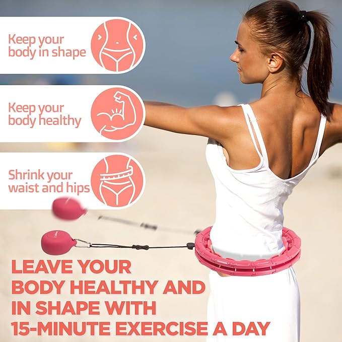 Smart Weighted Fit Hoop for Adults Weight Loss 25–45 Inches