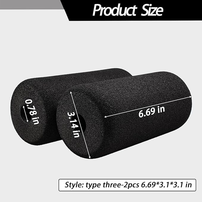 Foot Foam Pads Rollers Replacement Set for Home