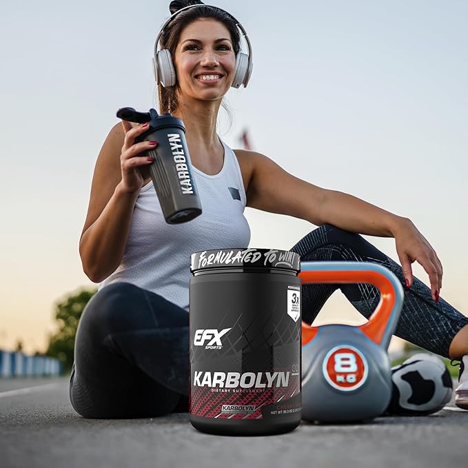 EFX Sports Karbolyn Fuel | Fast-Absorbing Carbohydrate Powder | Carb Load, Sustained Energy, Quick Recovery | Stimulant Free | 19 Servings (Cherry Bomb)