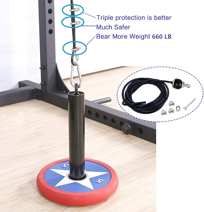 Home Gym Fitness LAT Pulldown Cable Replacement 78/118/ 236 Inch, 6mm Adjustable (236 Inch)