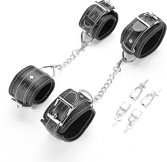 EXREIZST Adjustable Expandable 2 Silver Spreader Bar Set