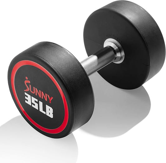 Sunny Health & Fitness Premium Polyurethane Commercial Grade 5-50LB