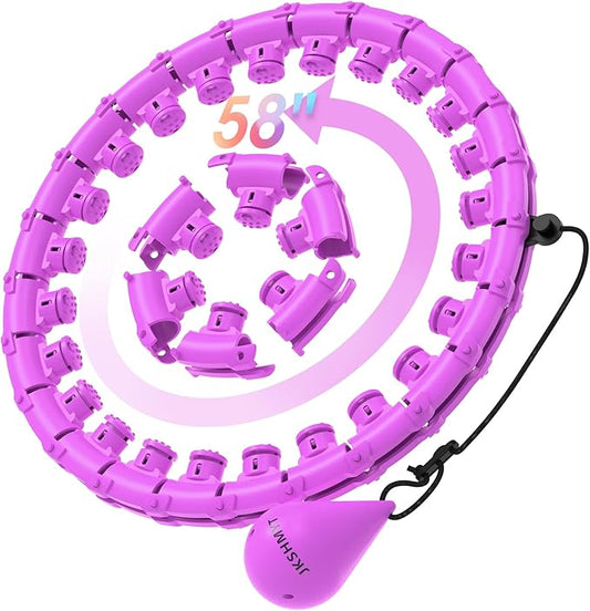JKSHMYT Weighted Hula Circle Hoops for Adults Weight Loss 30 Detachable