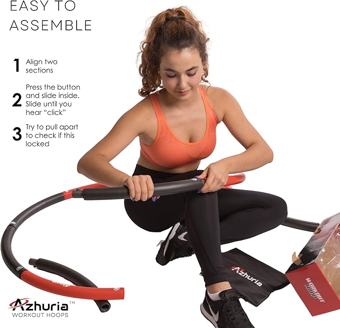 Weighted Hula Hoop Plus Size 3.2lb Weight, 43in Diameter