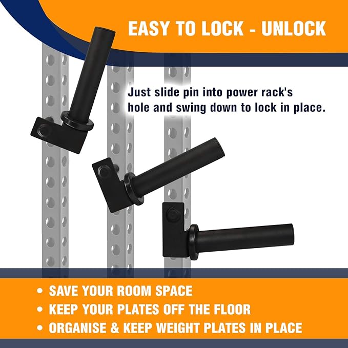 Yes4All Power Rack Accessories J-Hooks 2x2 2x2 and 2x2 /
