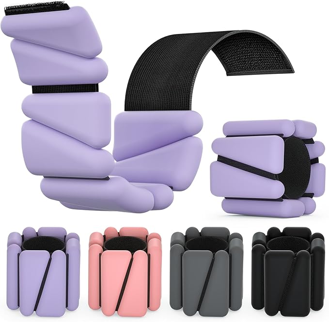 Wrist Weights, Ankle Weights for Women Men, Adjustable 2 (1LB (1LB Each)