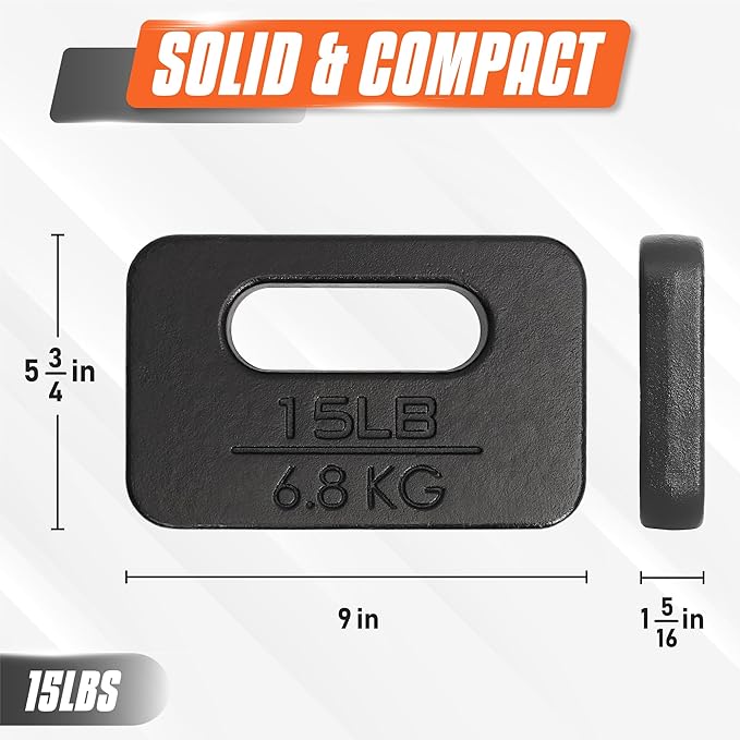 Yes4All Cast Iron Ruck Weight 10LB to 45LB