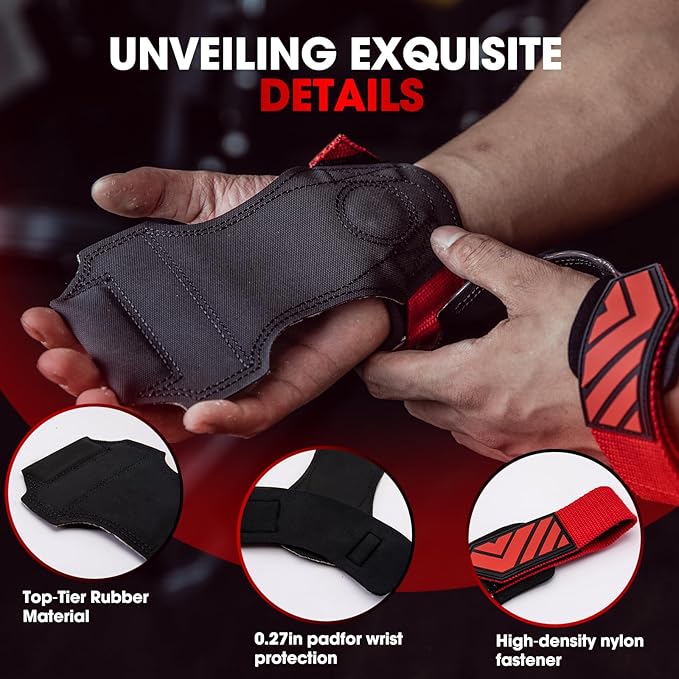 MANUEKLEAR Wrist Straps for Weightlifting