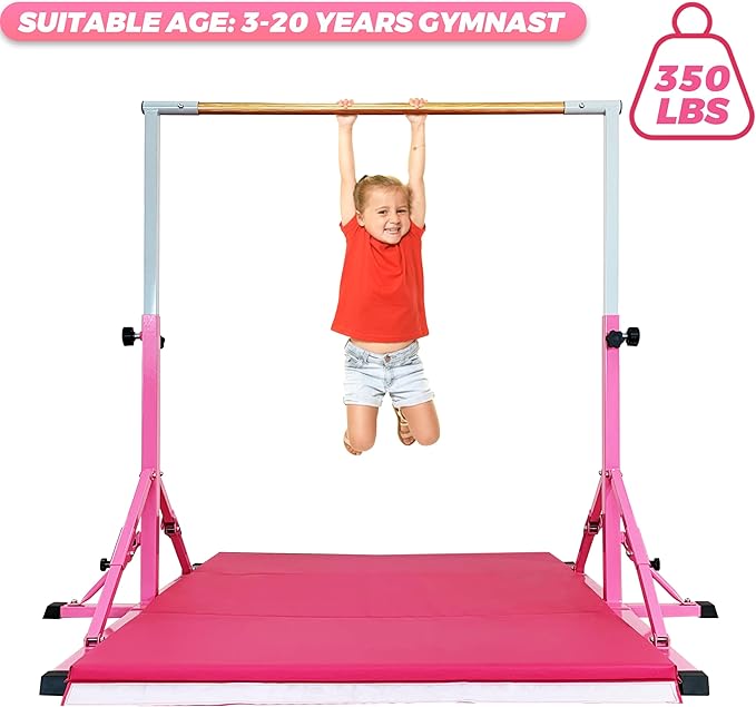 Gymnastic Bar For Kids and Teenage Ages 3-25 5 FT 6 FT 5 FT 6 FT