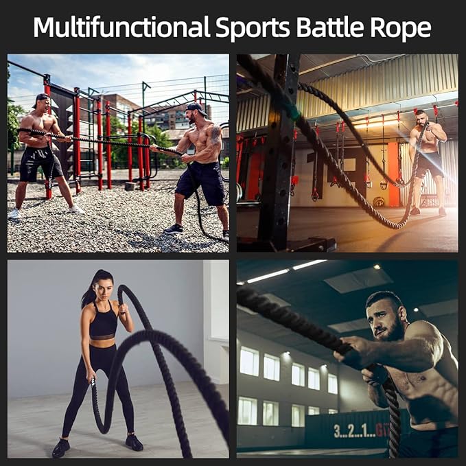 Outroad Battle Rope 1.5" Diameter 30ft Poly