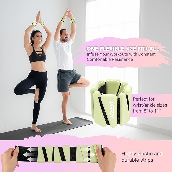 Wrist Ankle Weights for Women Set of 2 2 lbs/4 lbs/4 lbs