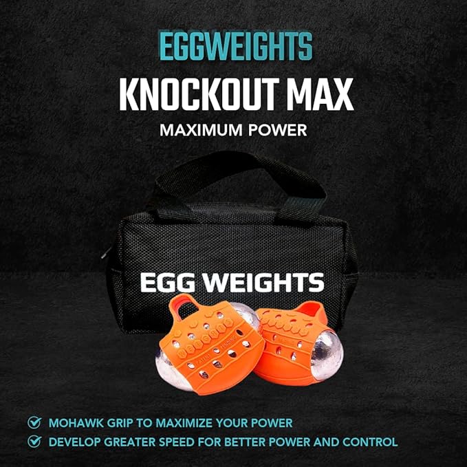 Egg Weights Knockout Max 5.0 lbs Set Bismuth 2 Eggs, 2.5 lbs