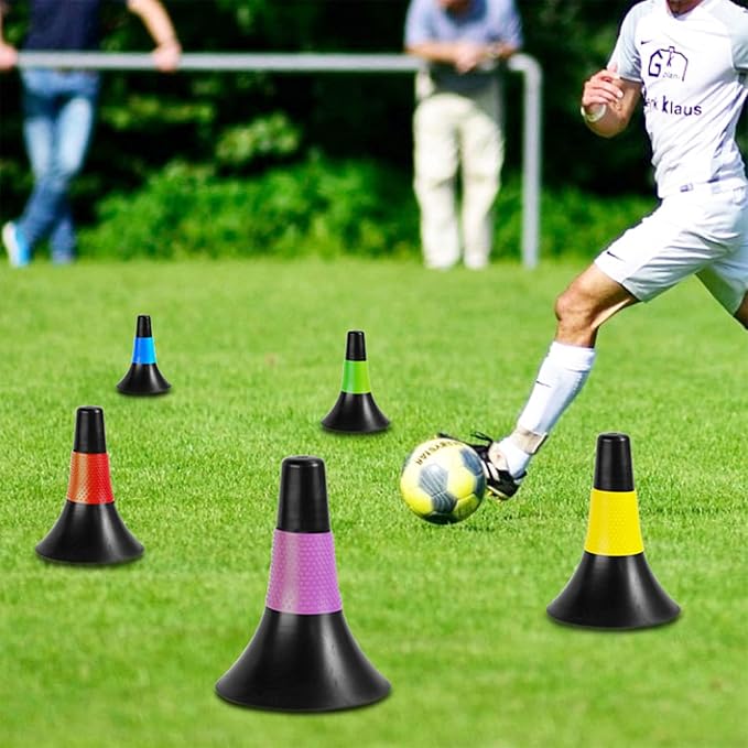 ZEAYEA 8 Pcs Agility Training Sport Cone 9 Inches