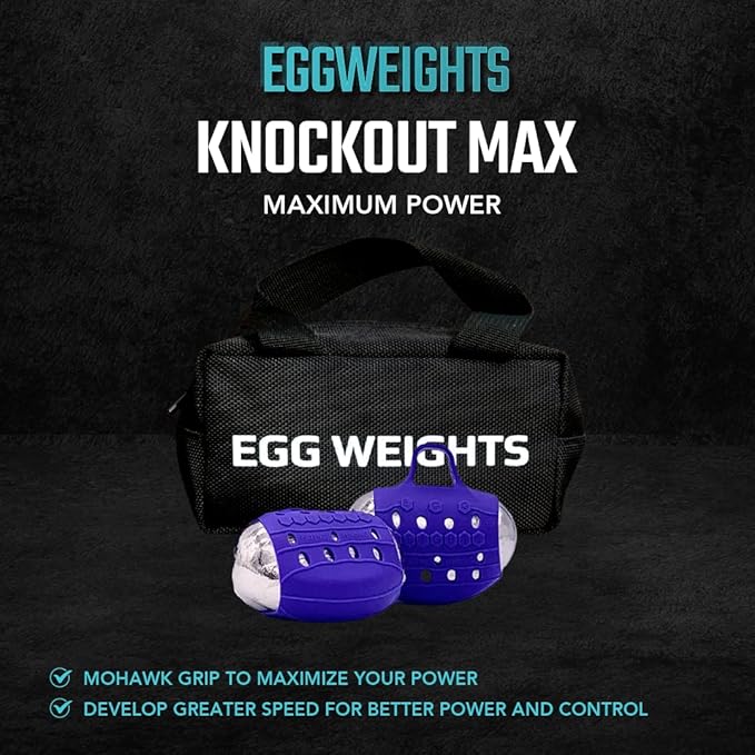 Egg Weights Knockout Max 5.0 lbs Set Bismuth 2 Eggs, 2.5 lbs