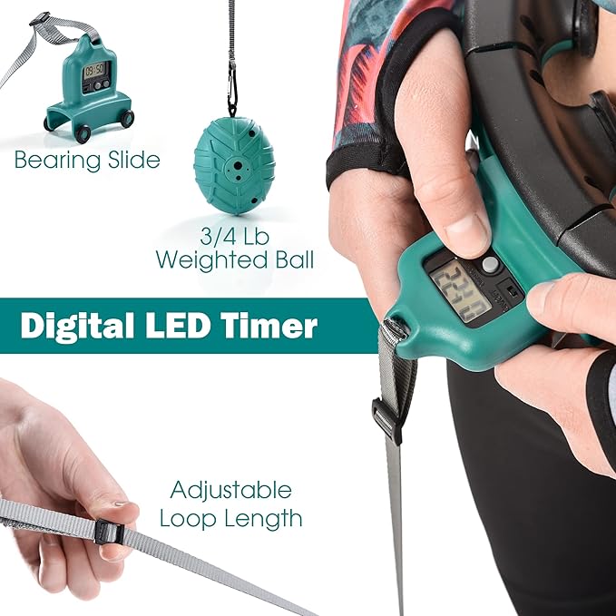 Teal Elite Smart Weighted Hula Hoop for Adults 2 in 1 Abdomen