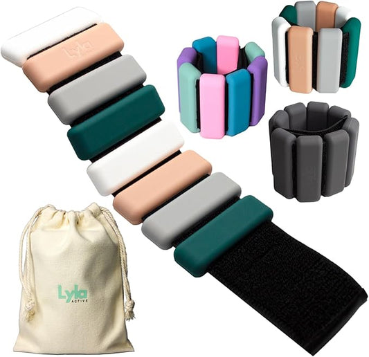 Silicone Ankle Weights for Women & Men 2 lbs (1lb each)