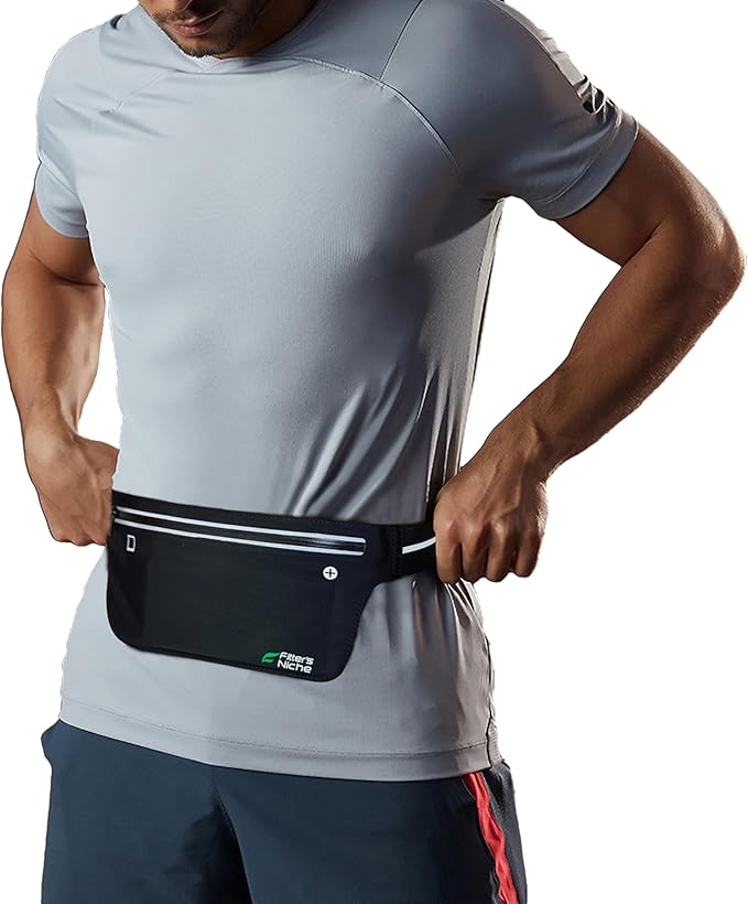 UltraSlim Fanny Waist Pack – Water Resistant Bag 24 to 43inch Waists, 6.7inch –