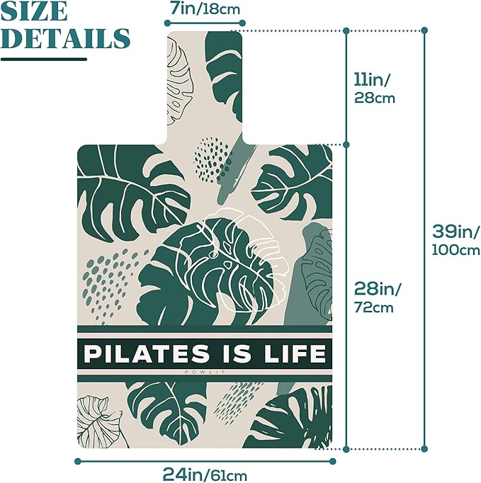 Foldable Pilates Mat & Reformer Cover, 39in x 24in Towel for Reformer