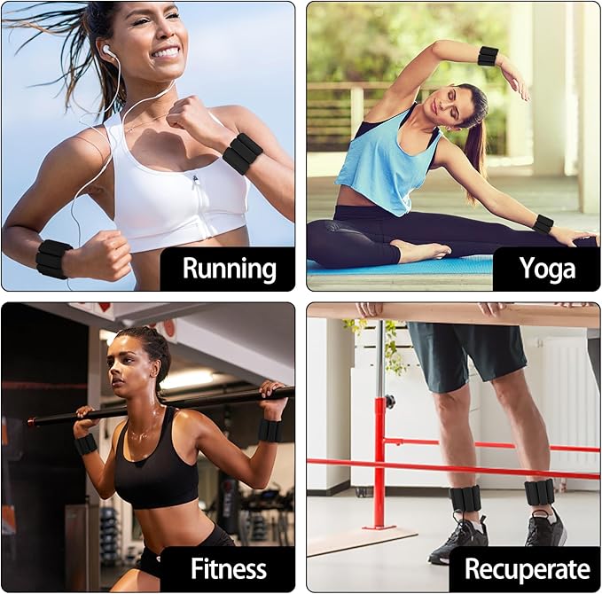 Wearable wrist weights and ankle weights ，1-2 lb.