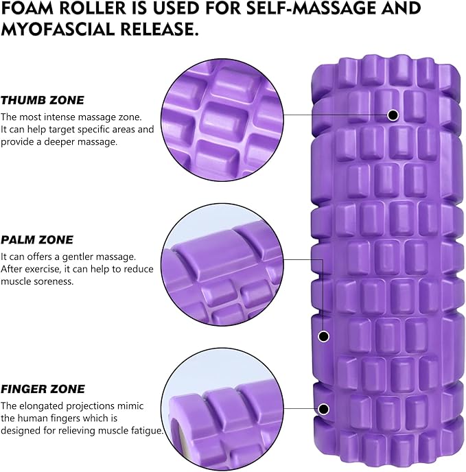 Foam Roller for Deep Tissue Massager for Muscle 13" High