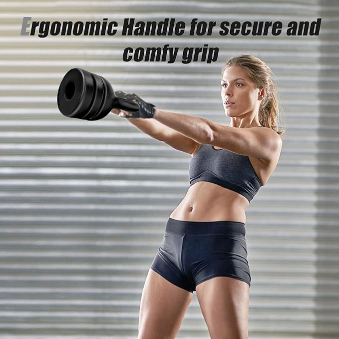 Adjustable Kettlebell Weight Set: 3-in-1 Kettlebells (5lbs 8lbs 12lbs) for Home Gym Full-Body Workout Strength Training Weight Loss | Good for Beginners